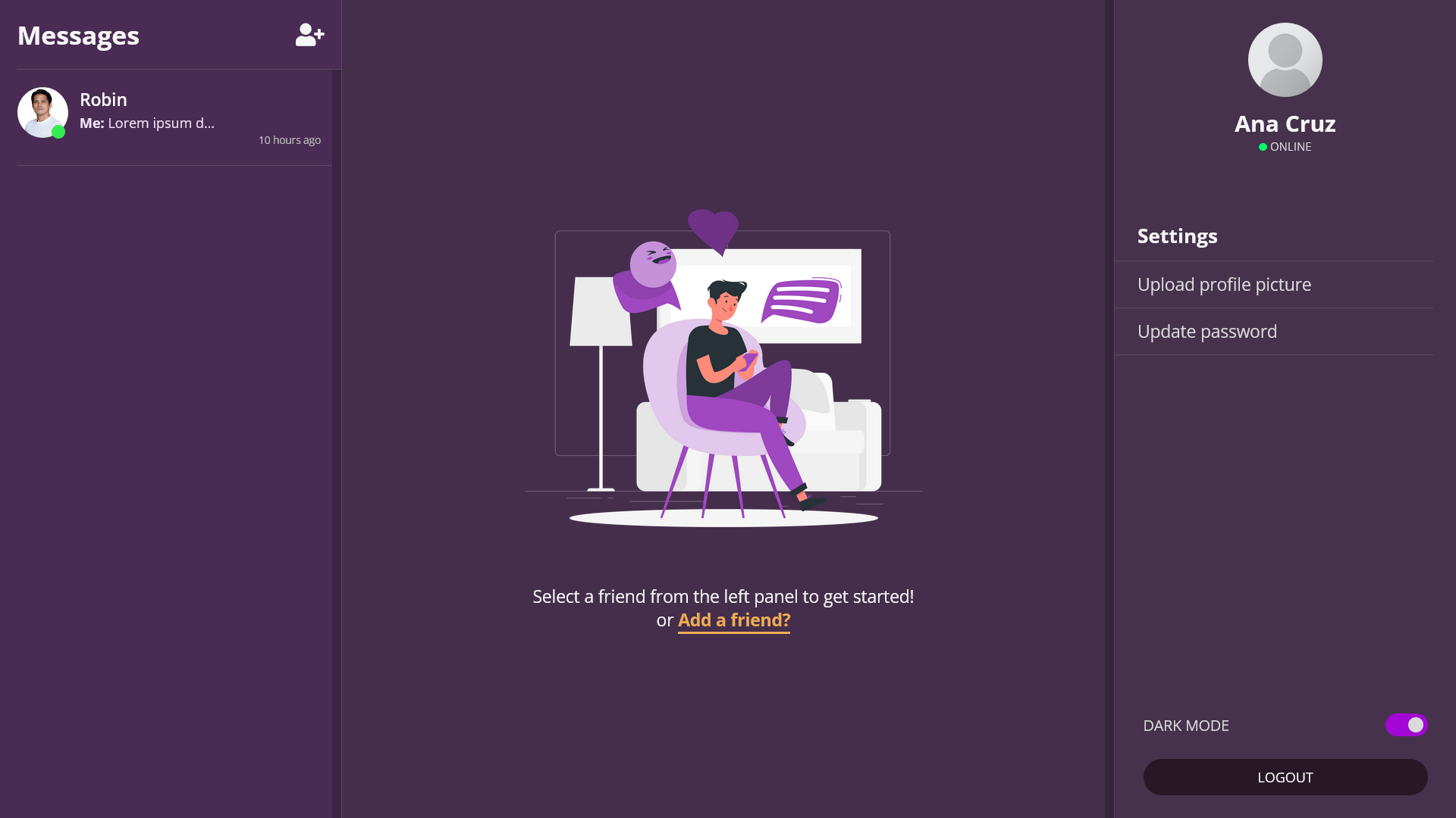 A chat app built using React and Firebase.